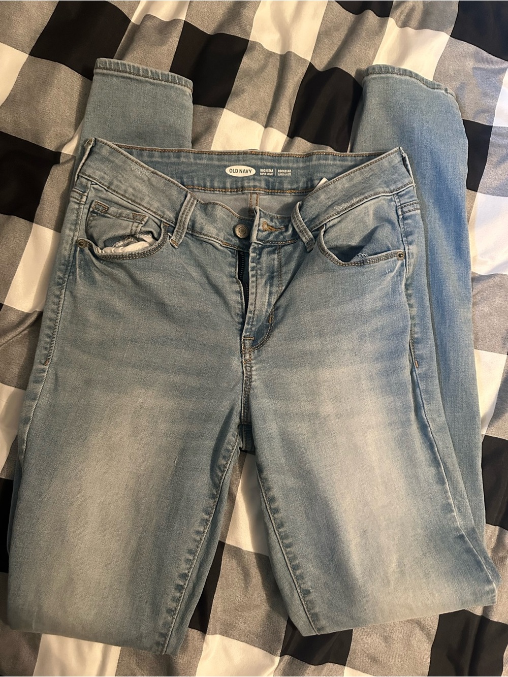 Old Navy Light Wash Skinny Jeans - Pale Blue